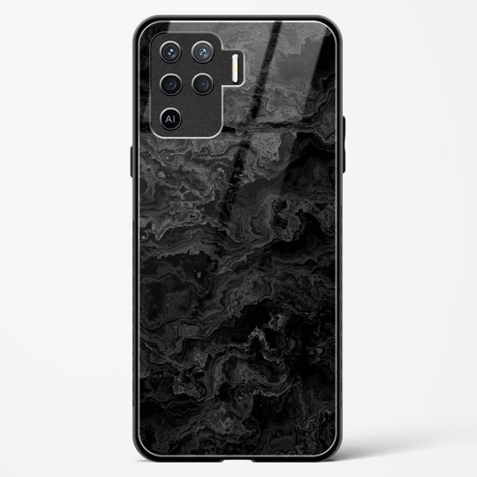 Charcoal Veil - Oppo F19 Pro Glass Gripper Case