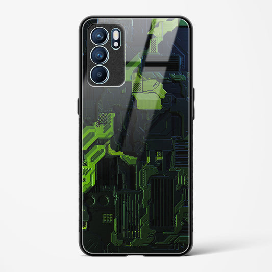 Shadowed Jade - Oppo Reno 6 Pro 5G Glass Gripper Case