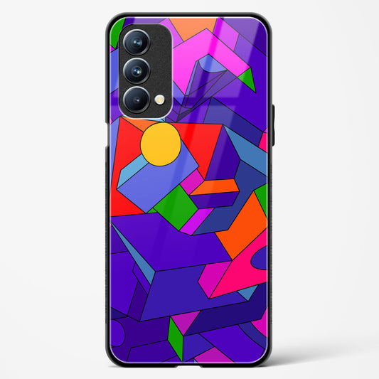 Geometric Chroma  - Oppo A74 Glass Gripper Case