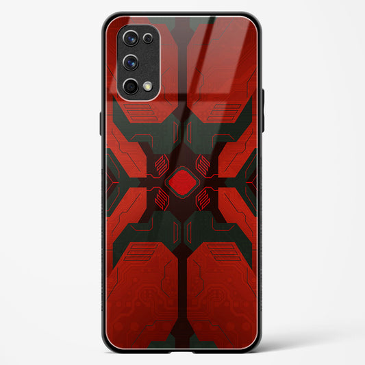 Crimson Chaos - Realme 7 Pro Glass Gripper Case