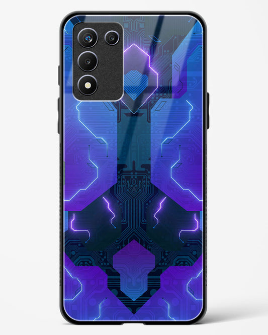 Electric Blueburst - Realme 9 5G Speed Edition Glass Gripper Case