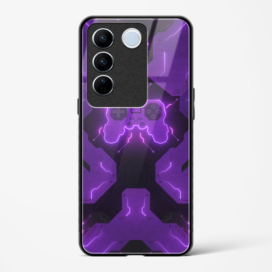 Violet Vortex - Vivo V27 Glass Gripper Case