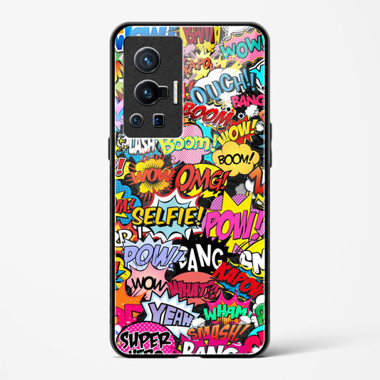 comic madness - Vivo X70 Pro Glass Gripper Case