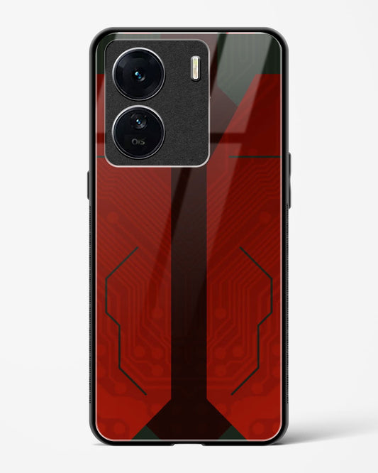 Scarlet Sentinel - Vivo iQOO Z7s Glass Gripper Case