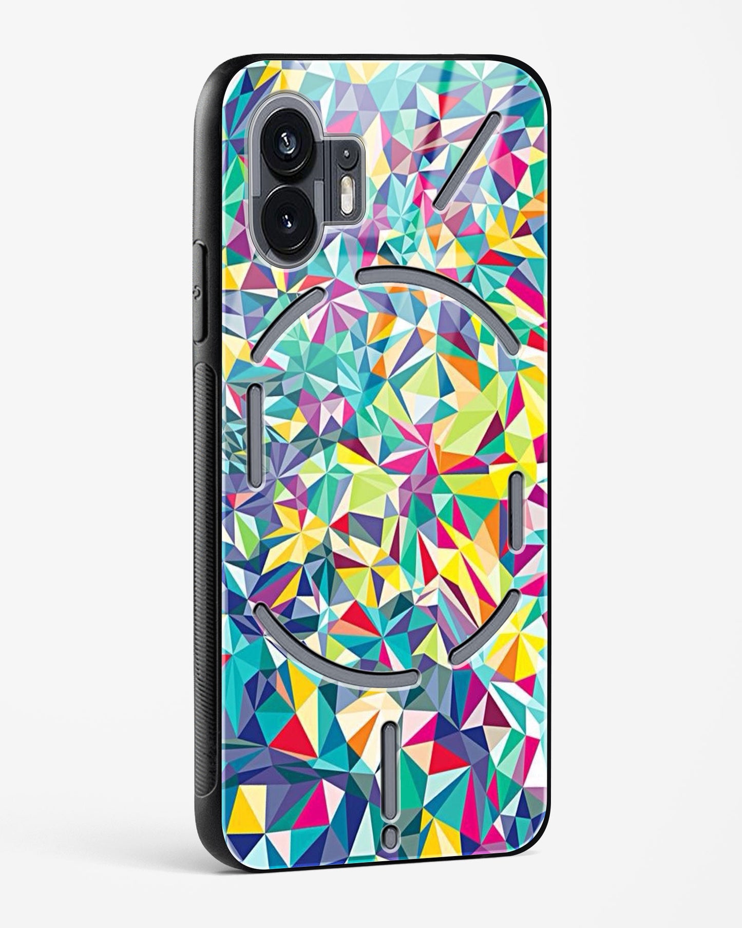 colorful geometric abstract - Nothing Phone 2 Glass Gripper Case