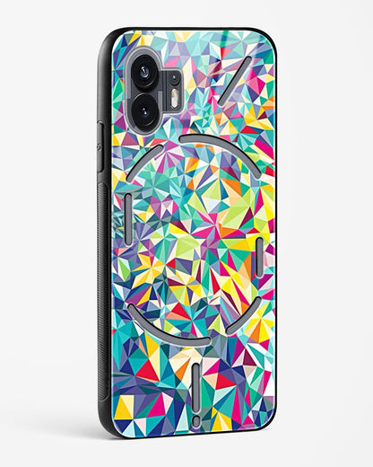 colorful geometric abstract - Nothing Phone 2 Glass Gripper Case