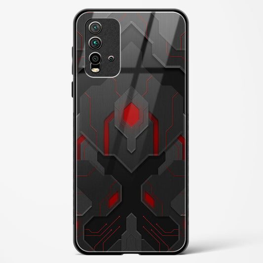 Obsidian Inferno - Redmi 9 Power Glass Gripper Case