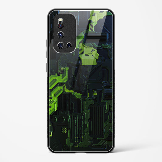 Shadowed Jade - Vivo V19 Glass Gripper Case