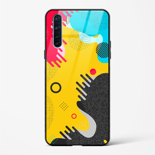 boho abstract - Oppo Reno 3 Glass Gripper Case