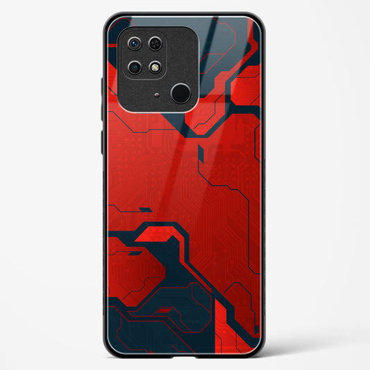 Sanguine Surge - Redmi 10 Glass Gripper Case