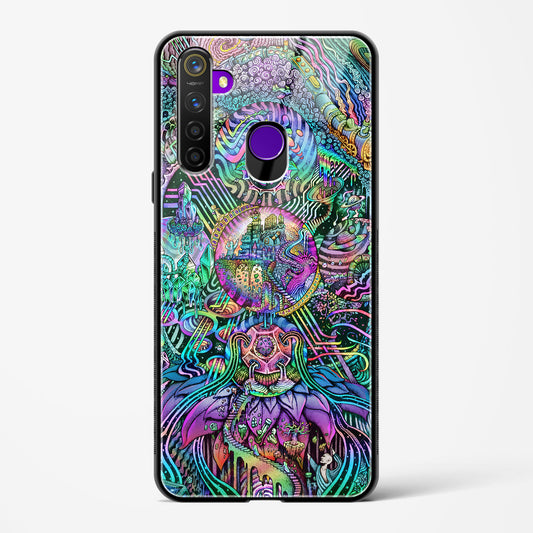 Trippy Galaxy  - Realme 5 Pro Glass Gripper Case