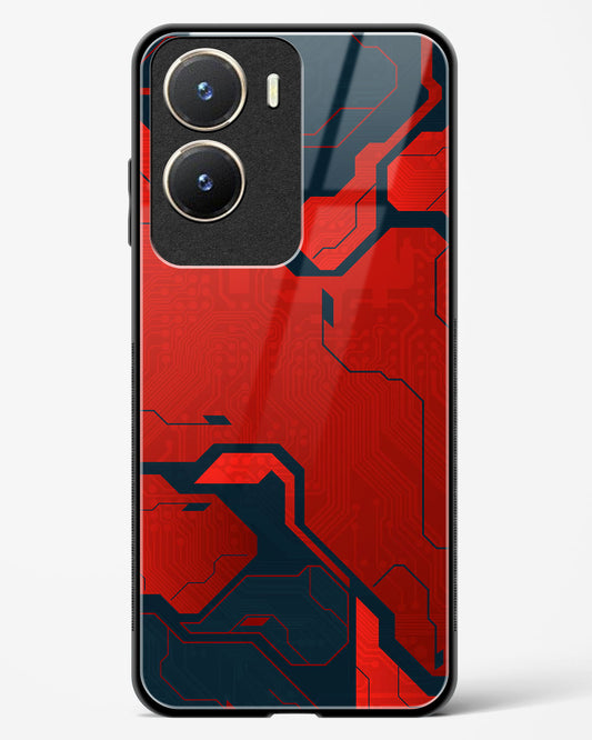 Sanguine Surge - Vivo T2x 5G Glass Gripper Case