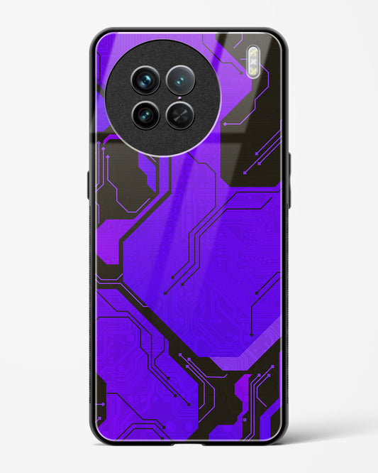 Purple Pulse - Vivo X90 Pro Glass Gripper Case