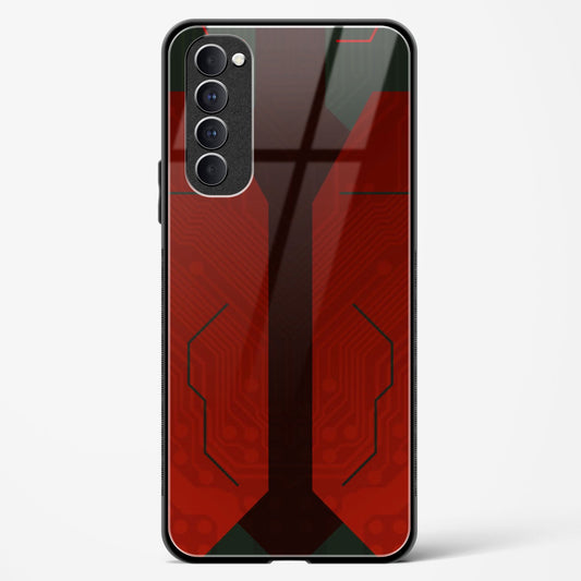 Scarlet Sentinel - Oppo Reno 4 Pro Glass Gripper Case