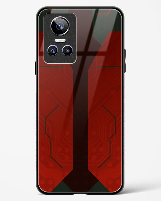 Scarlet Sentinel - Realme GT Neo 3 Glass Gripper Case