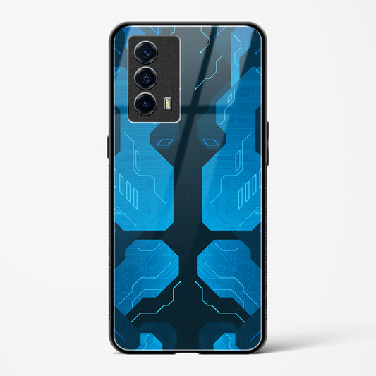 Cobalt Cascade - Vivo iQOO Z5 Glass Gripper Case