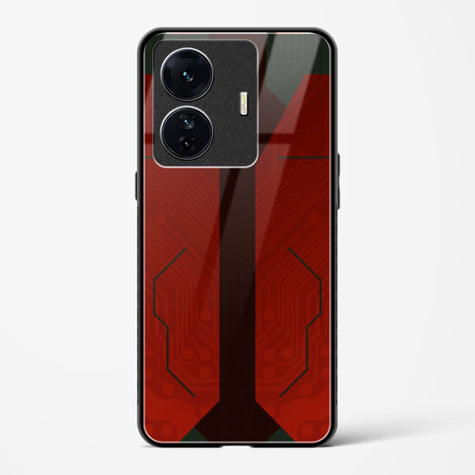 Scarlet Sentinel - Vivo T1 Pro 5G Glass Gripper Case