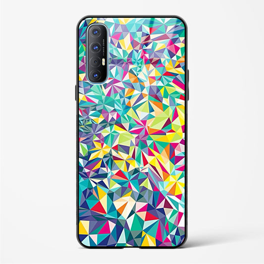 colorful geometric abstract - Oppo Reno 3 Pro Glass Gripper Case