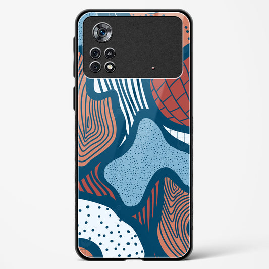 Doodle Waves - POCO X4 Pro 5G Glass Gripper Case