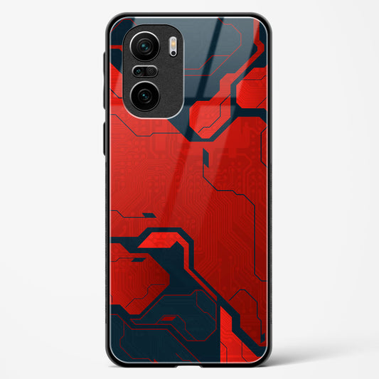 Sanguine Surge - POCO F3 Glass Gripper Case