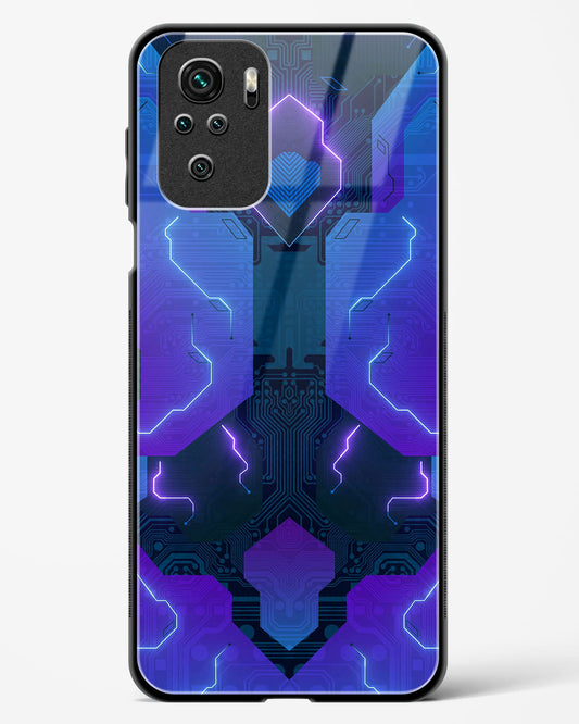 Electric Blueburst - Redmi Note 10 Glass Gripper Case