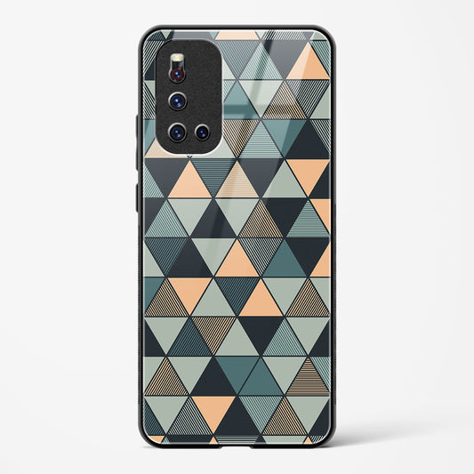 Triangle Mosaic - Vivo V19 Glass Gripper Case