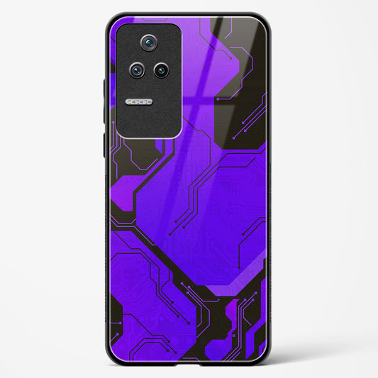 Purple Pulse - Redmi K50 Glass Gripper Case