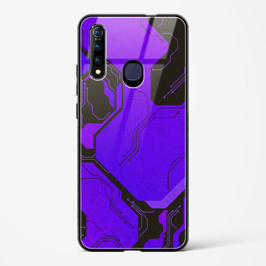 Purple Pulse - Vivo Z1 Pro Glass Gripper Case