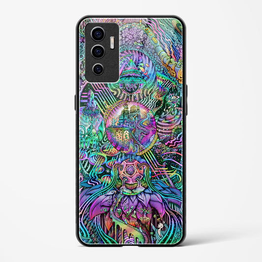 Trippy Galaxy  - Vivo V23e 5G Glass Gripper Case