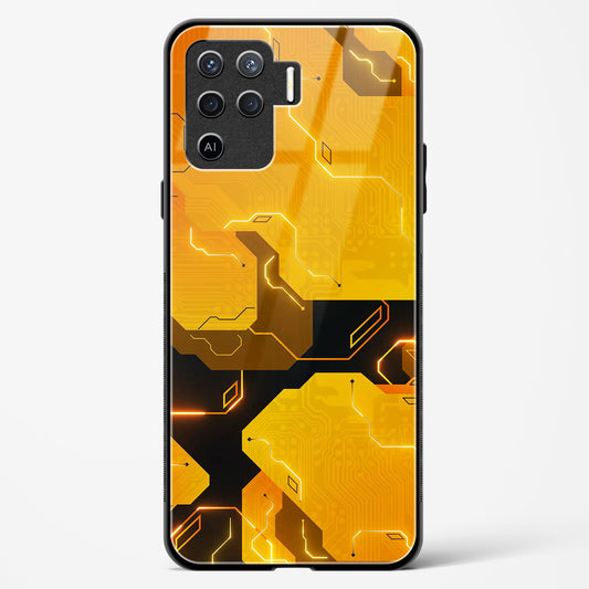 Solar Flare - Oppo F19 Pro Glass Gripper Case