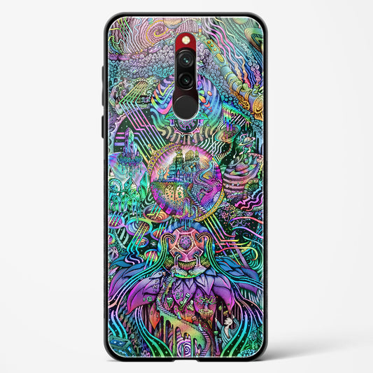 Trippy Galaxy  - Redmi 8 Glass Gripper Case