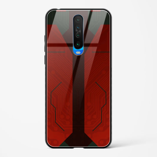 Scarlet Sentinel - POCO X2 Glass Gripper Case