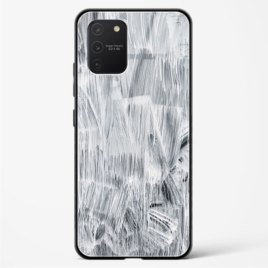 White Paint - Samsung Galaxy A91 Glass Gripper Case