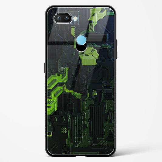 Shadowed Jade - Realme 2 Glass Gripper Case