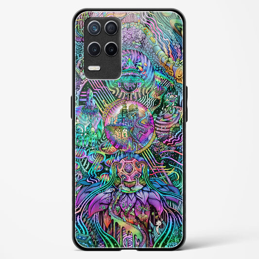 Trippy Galaxy  - Realme 8 5G Glass Gripper Case