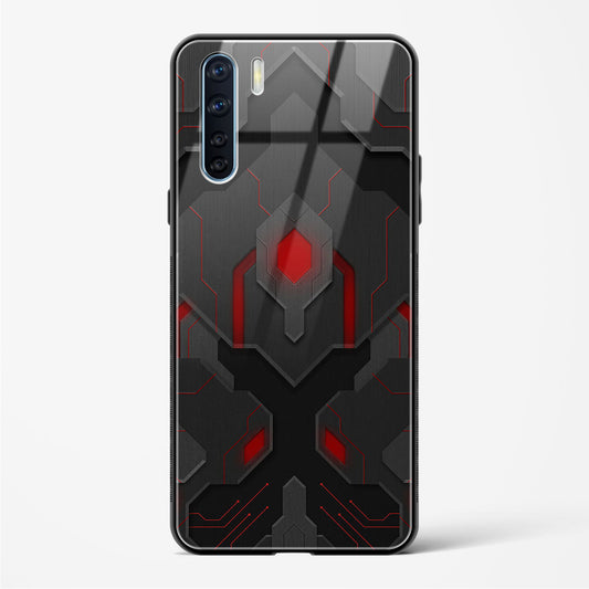 Obsidian Inferno - Oppo A91 Glass Gripper Case