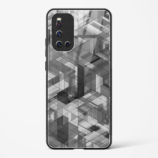 Black Diamond Grid - Vivo V19 Glass Gripper Case