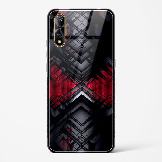 Red Eclipse - Vivo Z1X Glass Gripper Case