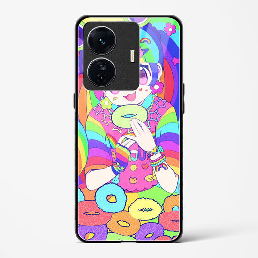 Kawaii Girl Art - Vivo T1 Pro 5G Glass Gripper Case