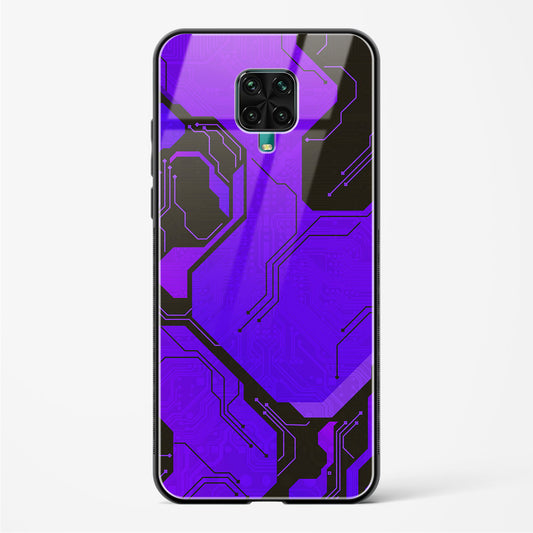 Purple Pulse - POCO M2 Pro Glass Gripper Case