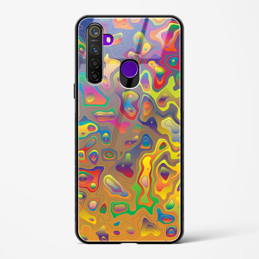 Contour Map - Realme 5 Pro Glass Gripper Case