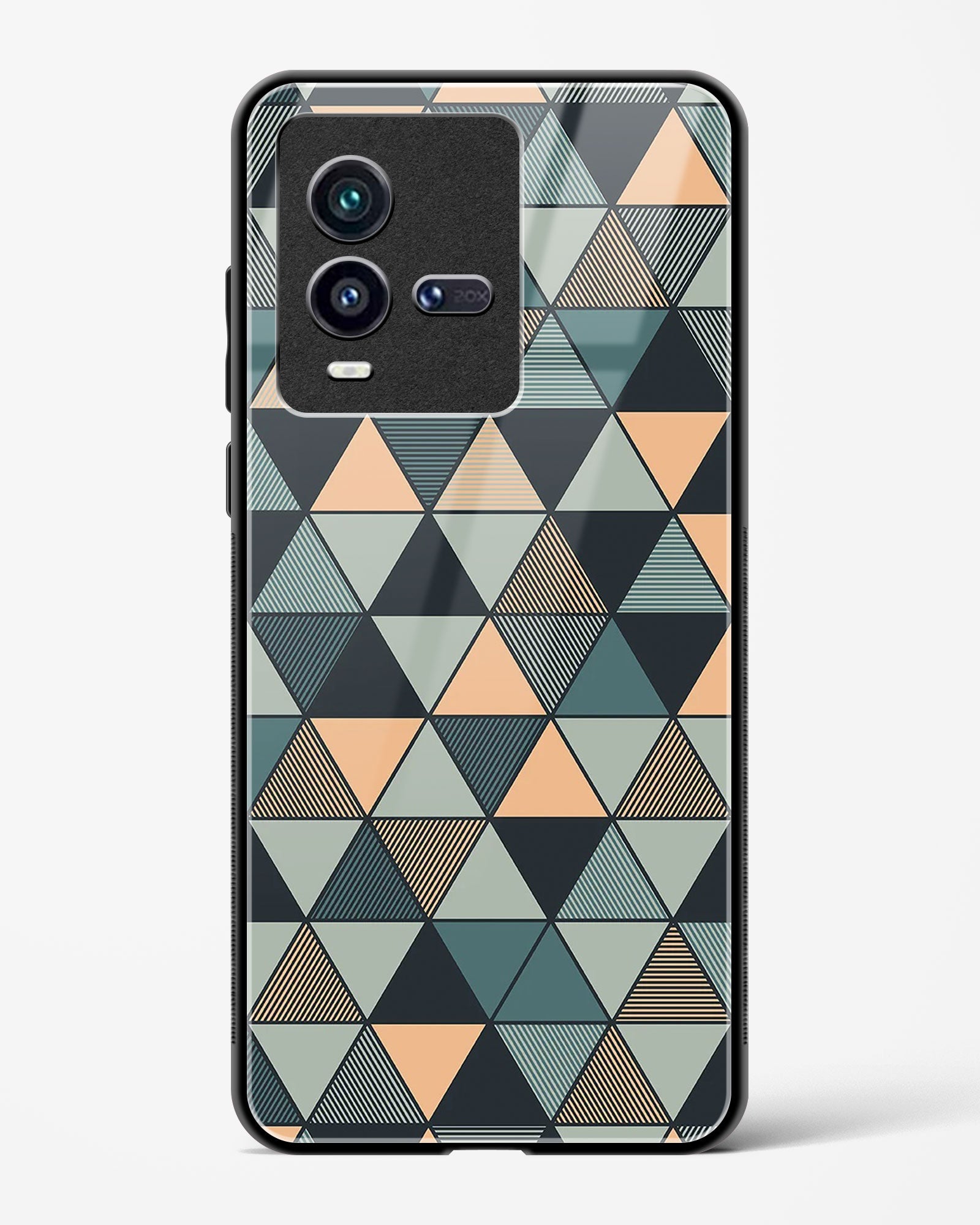 Triangle Mosaic - Vivo iQOO9T 5G Glass Gripper Case