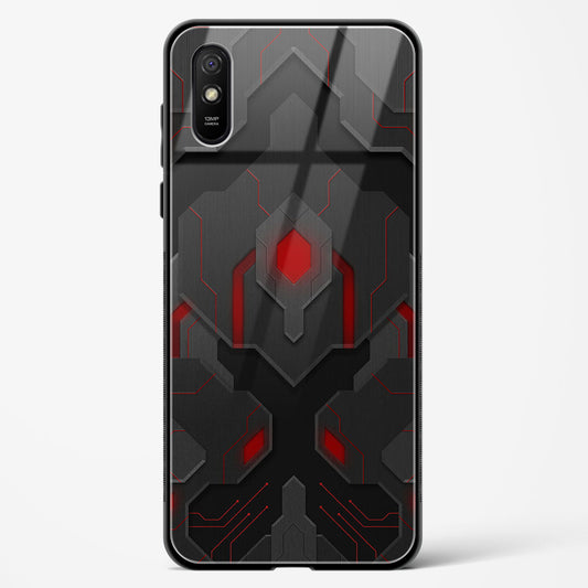 Obsidian Inferno - Redmi 9A Glass Gripper Case