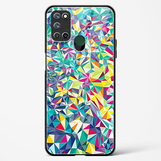 colorful geometric abstract - Realme 7i Glass Gripper Case