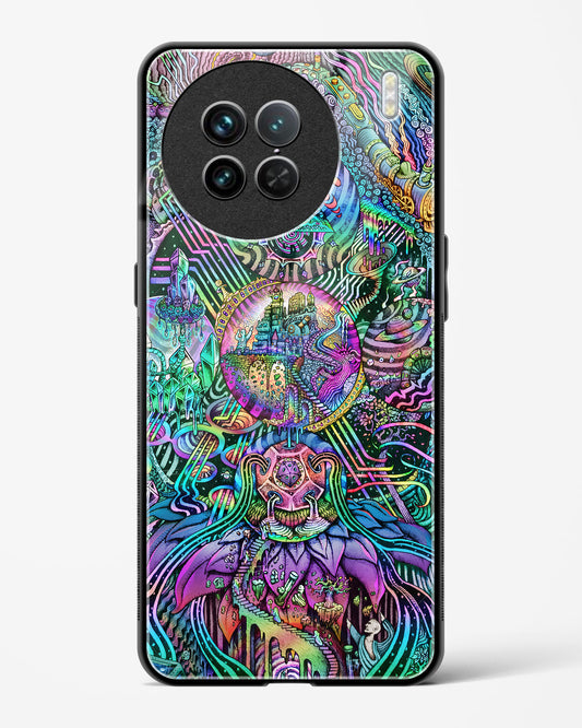 Trippy Galaxy - Vivo X90 Pro Glass Gripper Case