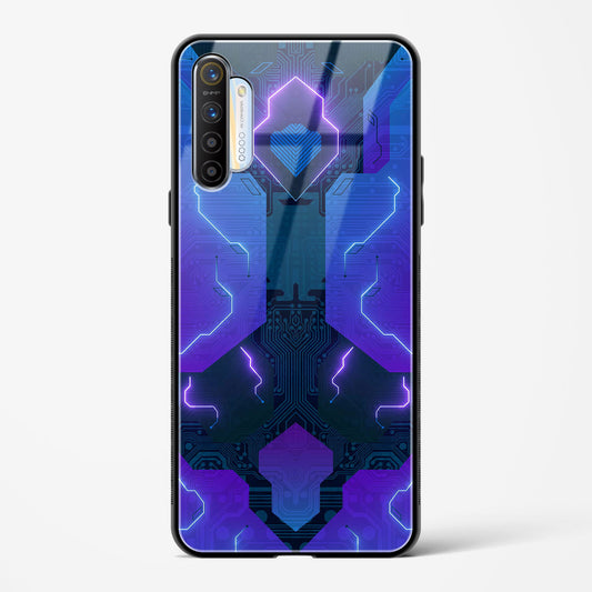 Electric Blueburst - Realme X2 Glass Gripper Case