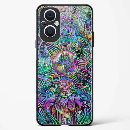 Trippy Galaxy  - Oppo F21 Pro 5G Glass Gripper Case