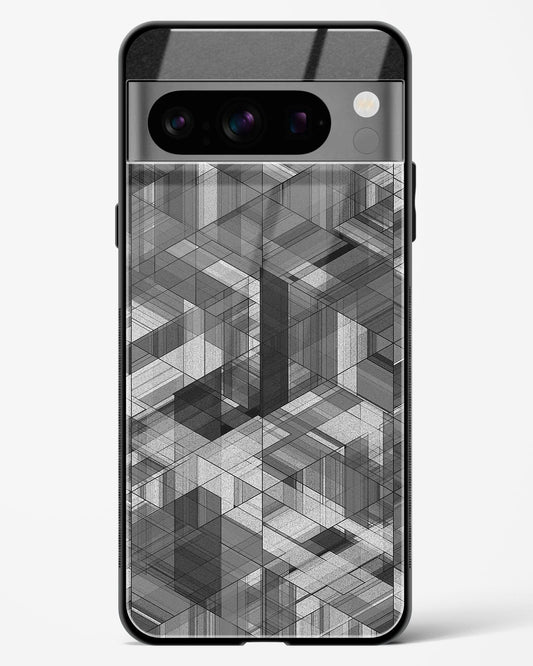 Black and White Glitch - Google Pixel 8 Pro Glass Gripper Case