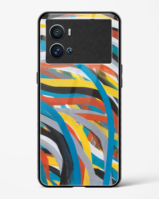 colorful stroke pattern - Vivo iQOO9 Pro 5G Glass Gripper Case