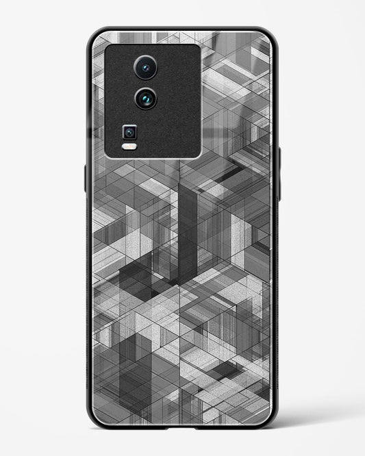 Black Diamond Grid - Vivo iQOO Neo 7 Pro Glass Gripper Case